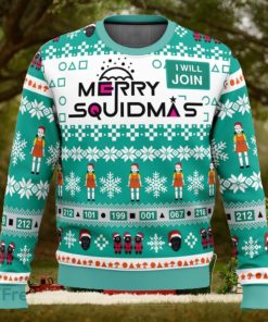 Merry Squidmas Squid Game 3D Ugly Christmas Sweater Christmas Holiday Gift