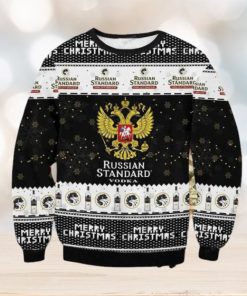 Mery Christmas Russian Standard Vodka Ugly Christmas Sweater Impressive Gift For Men And Women