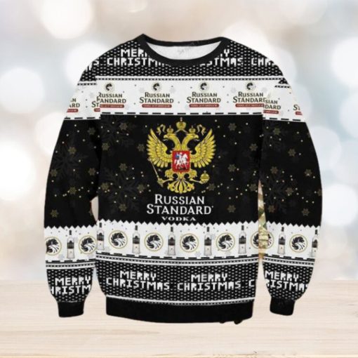 Mery Christmas Russian Standard Vodka Ugly Christmas Sweater Impressive Gift For Men And Women