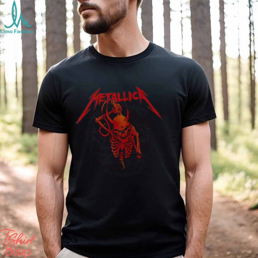 Metallica 2024 skull shirt