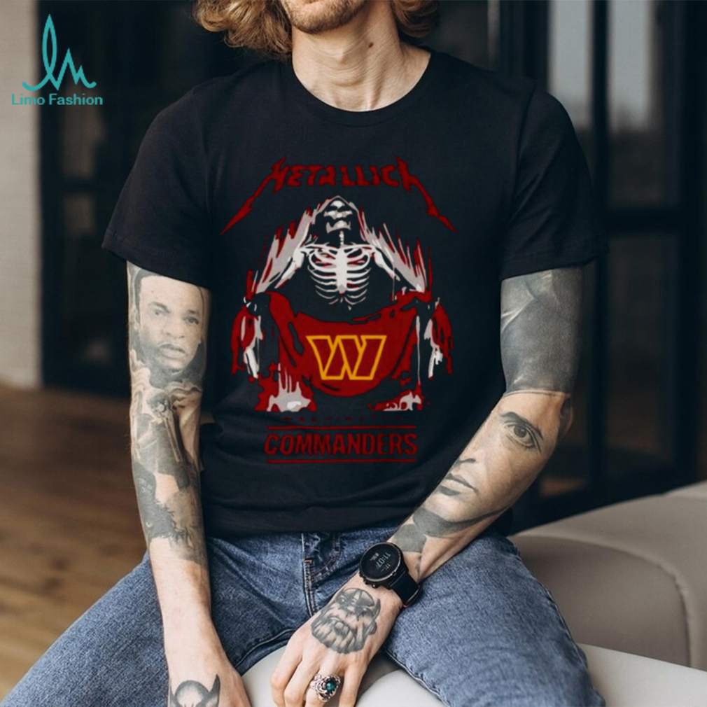 Metallica Collab Washington Commanders T-shirt - Shibtee Clothing