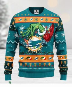 Miami Dolphins Grinch Xmas Ugly Christmas Sweater Best Christmas Gift Ideas