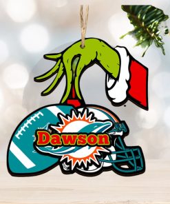 Miami Dolphins NFL Grinch Personalized Ornament SP121023116ID03
