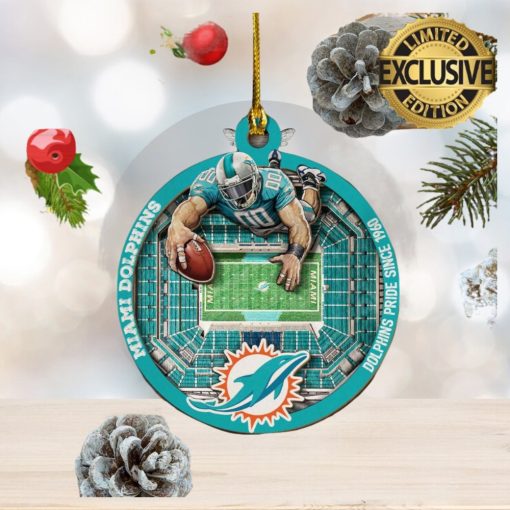 Miami Dolphins NFL Mascot 2023 Holiday Gifts Christmas Decorations Ornament