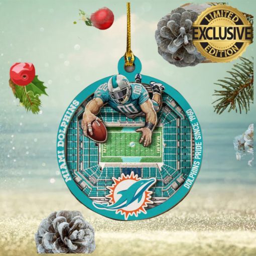 Miami Dolphins NFL Mascot 2023 Holiday Gifts Christmas Decorations Ornament