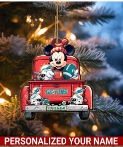 Miami Dolphins NFL Mickey Ornament Personalized Your Name SP12102350ID05