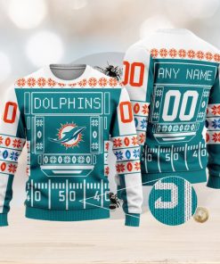 Miami Dolphins NFL Ugly Christmas Wool Knitted Sweater