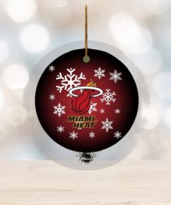 Miami Heat NBA 2023 Xmas Gifts Christmas Decorations Ornament