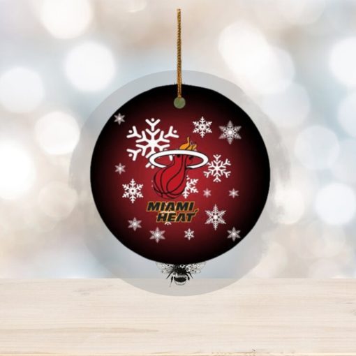 Miami Heat NBA 2023 Xmas Gifts Christmas Decorations Ornament