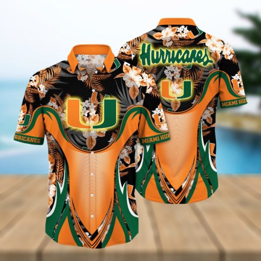 Miami Hurricanes NCAA Hawaiian Shirt Long Days Aloha Shirt