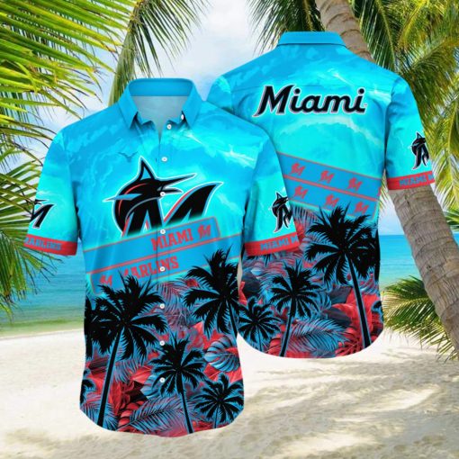 Miami Marlins MLB Hawaiian Shirt Lagoon Aloha Shirt