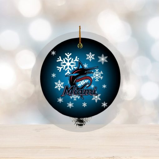 Miami Marlins NBA 2023 Xmas Gifts Christmas Decorations Ornament