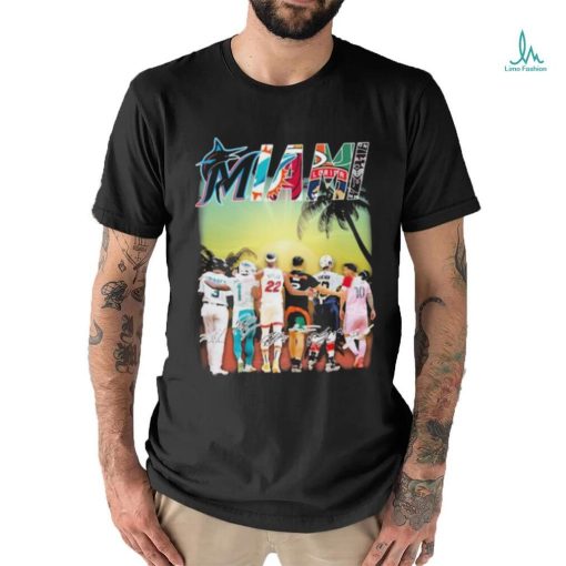 Miami Matthew Tkachuk Jimmy Butler Tua Tagovailoa Luis Arráez and Lionel Messi signatures shirt