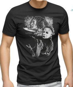 Michael Jason Myers Friday The 13Th Chicago Blackhawks Halloween 2023 T Shirt