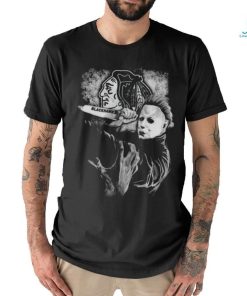 Michael Jason Myers Friday The 13Th Chicago Blackhawks Halloween 2023 T Shirt