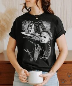 Michael Jason Myers Friday The 13Th Chicago Blackhawks Halloween 2023 T Shirt
