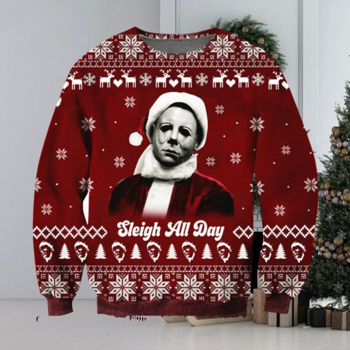 Michael Myers Christmas 3D Printed Ugly Christmas Sweater