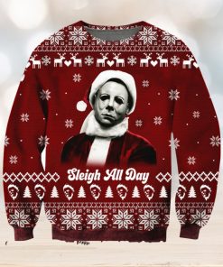 Michael Myers Christmas 3D Printed Ugly Christmas Sweater