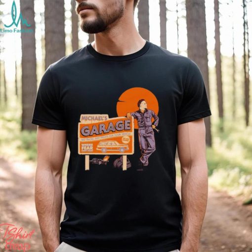 Michael Myers Michael’s garage no tricks just treats for your vehicle shirt