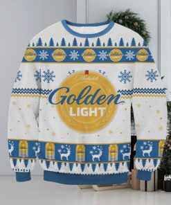 Michelob Golden Light Knitting Pattern Ugly Christmas Holiday Sweater