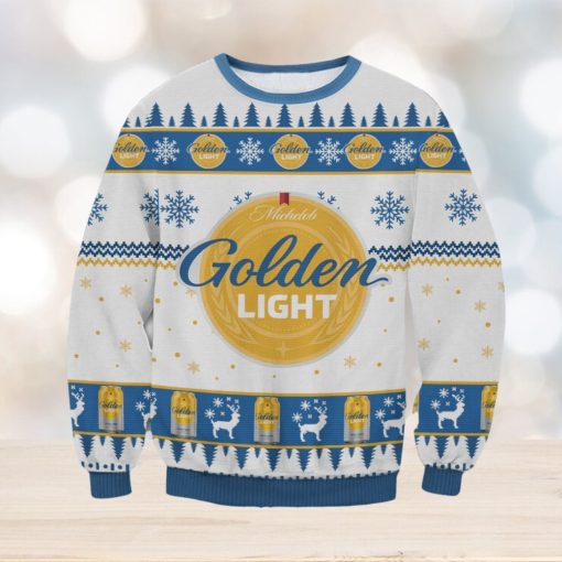 Michelob Golden Light Knitting Pattern Ugly Christmas Holiday Sweater