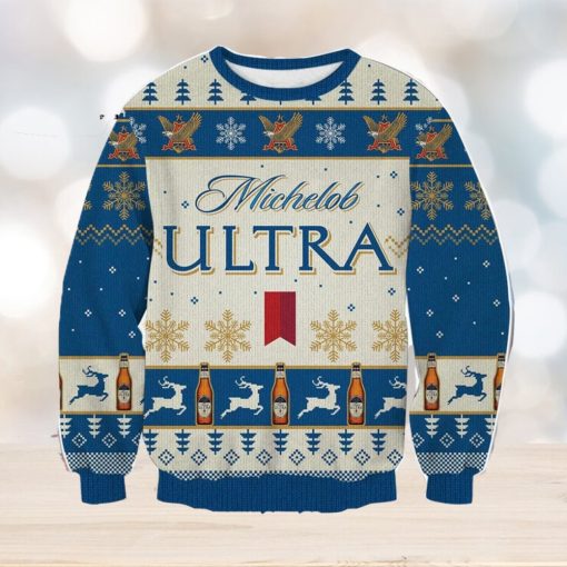 Michelob Ultra For Christmas Gifts 3D Printed Ugly Christmas Sweater