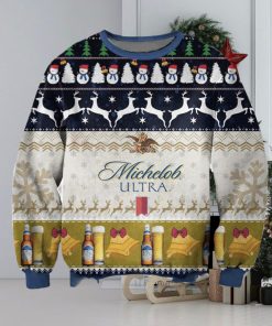 Michelob Ultra For Christmas Gifts Christmas Ugly Wool Knitted Sweater