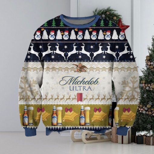 Michelob Ultra For Christmas Gifts Christmas Ugly Wool Knitted Sweater