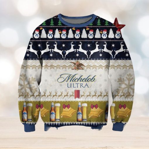 Michelob Ultra For Christmas Gifts Christmas Ugly Wool Knitted Sweater