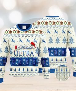 Michelob Ultra Santa Hat Christmas For Christmas Gifts Ugly Christmas Holiday Sweater