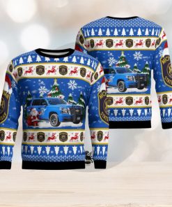 Michigan State Police Chevy Tahoe Christmas Gift For Christmas Christmas Ugly Wool Knitted Sweater