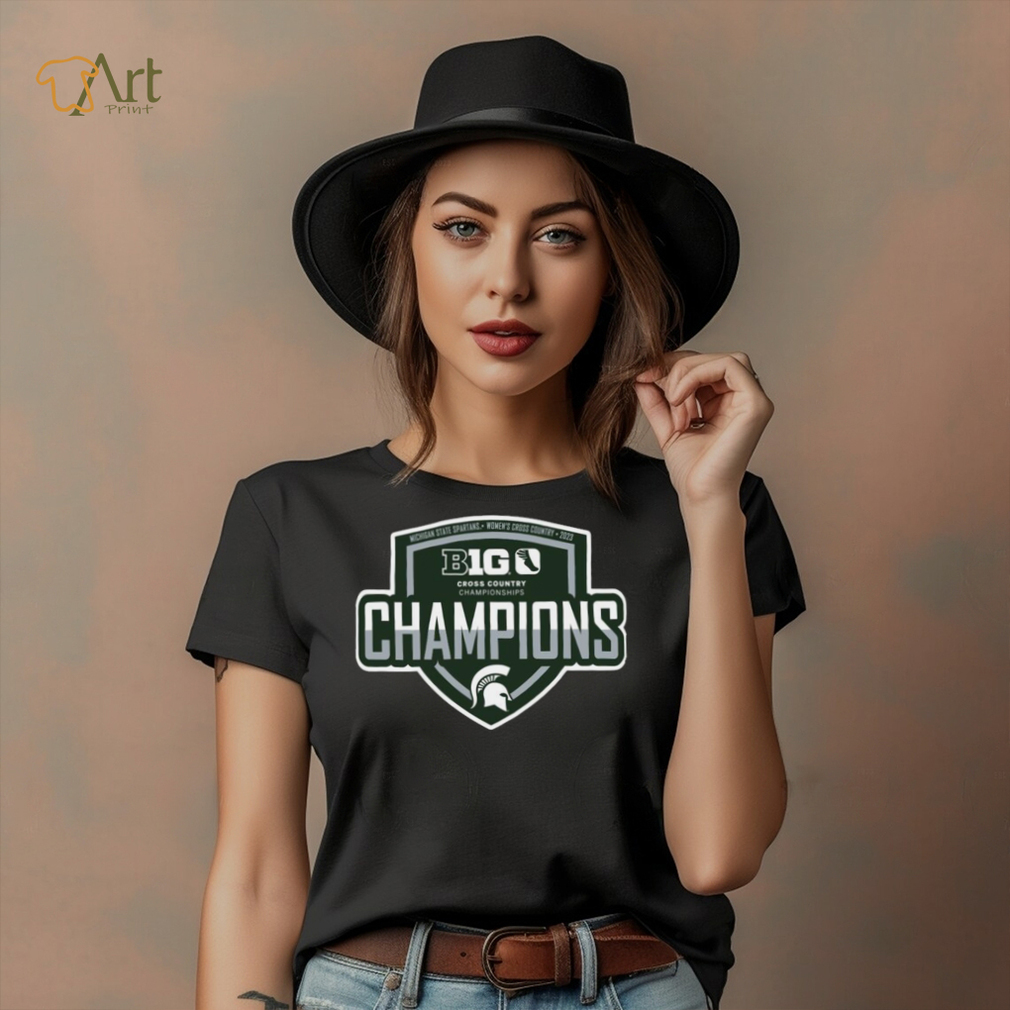 Michigan State Spartans 2023 Big Ten Women’s Cross Country Champions Locker Room T Shirt Michigan State Spartans 2023 Big Ten Women’s Cross Country Champions Locker Room T Shirt