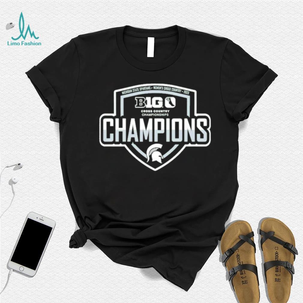 Michigan State Spartans Blue 84 2023 Big Ten Women’s Cross Country Champions Locker Room T Shirt Michigan State Spartans Blue 84 2023 Big Ten Women’s Cross Country Champions Locker Room T Shirt
