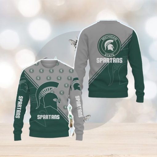 Michigan State Spartans Cross Style Ugly Xmas Sweater