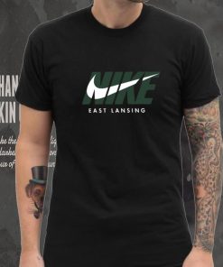 Michigan State Spartans East Lansing Black City 3.0 T Shirt