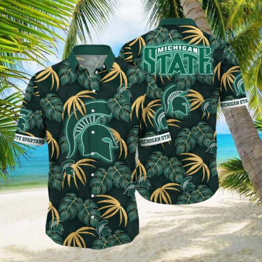 Michigan State Spartans NCAA Hawaiian Shirt Lush Greenery The World Sport Shirts