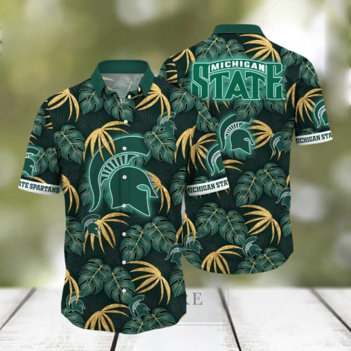 Michigan State Spartans NCAA Hawaiian Shirt Lush Greenery The World Sport Shirts