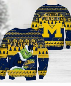 Michigan Wolverines Grinch Christmas Ugly Sweater NCAA Funny Gift For Men And Women