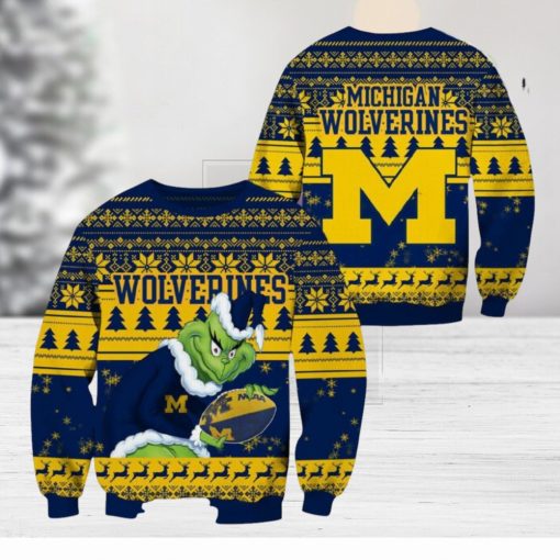 Michigan Wolverines Grinch Christmas Ugly Sweater NCAA Funny Gift For Men And Women