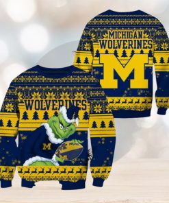 Michigan Wolverines Grinch Christmas Ugly Sweater NCAA Funny Gift For Men And Women