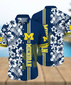 Michigan Wolverines NCAA Hawaiian Shirt Firefliestime Aloha Shirt