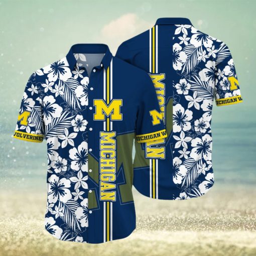 Michigan Wolverines NCAA Hawaiian Shirt Firefliestime Aloha Shirt