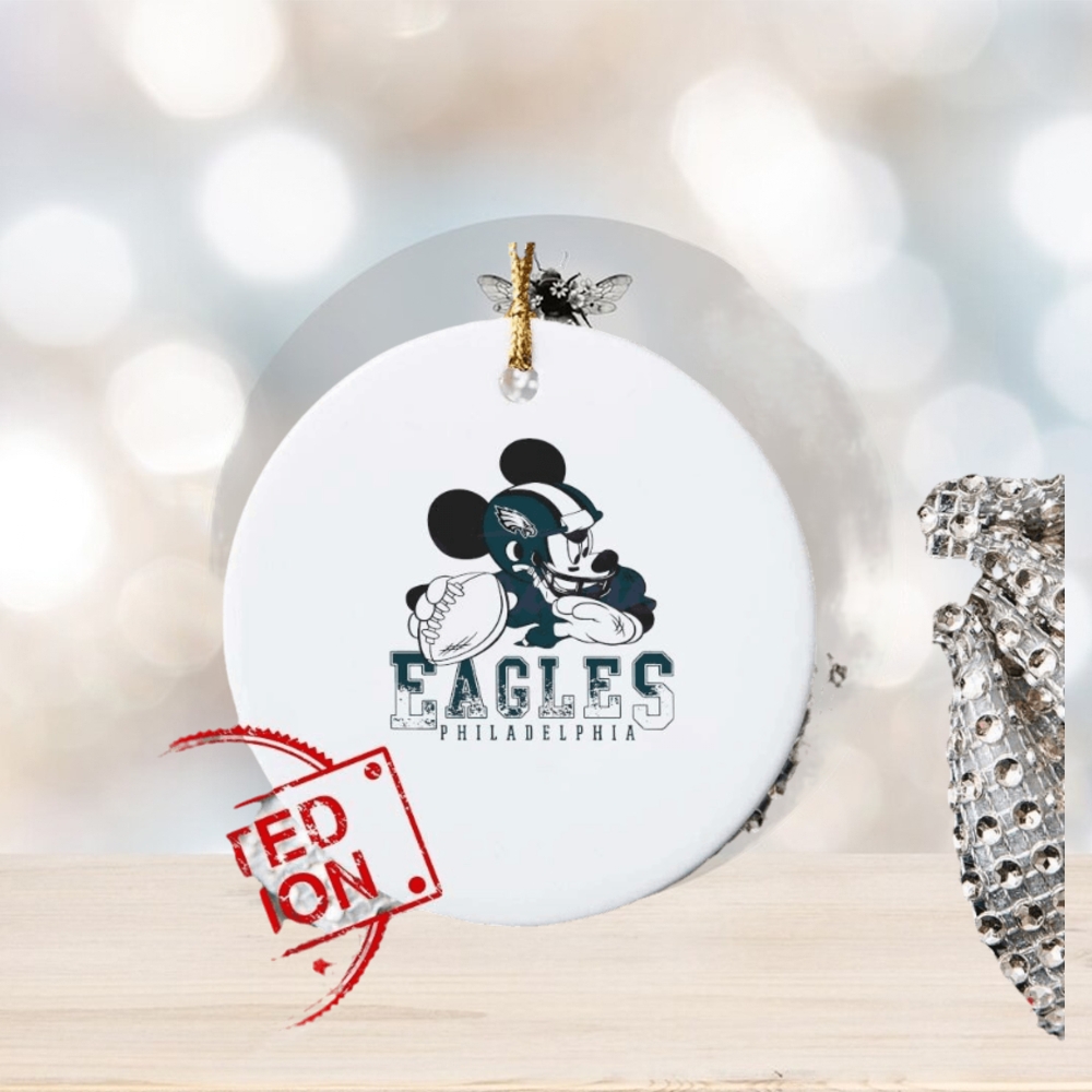 Mickey Football Team Philadelphia Eagles Ornament Custom Name Mickey Football Team Philadelphia Eagles Ornament Custom Name
