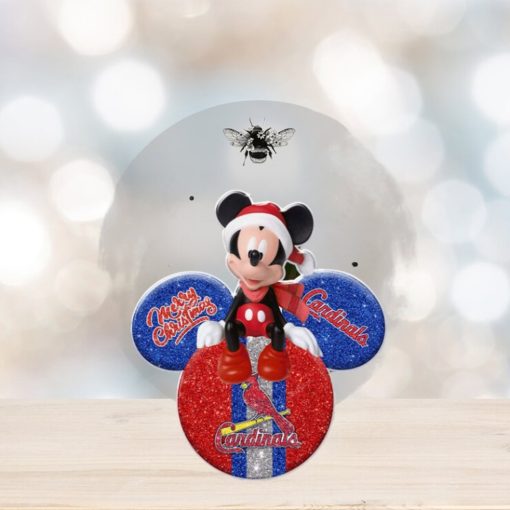 Mickey Mouse Merry Christmas St. Louis Cardinals Ornament