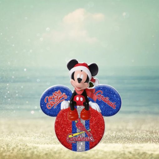 Mickey Mouse Merry Christmas St. Louis Cardinals Ornament