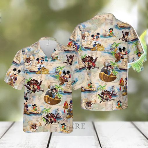 Mickey Mouse Pirate Hawaiian Shirt For Disney Fans