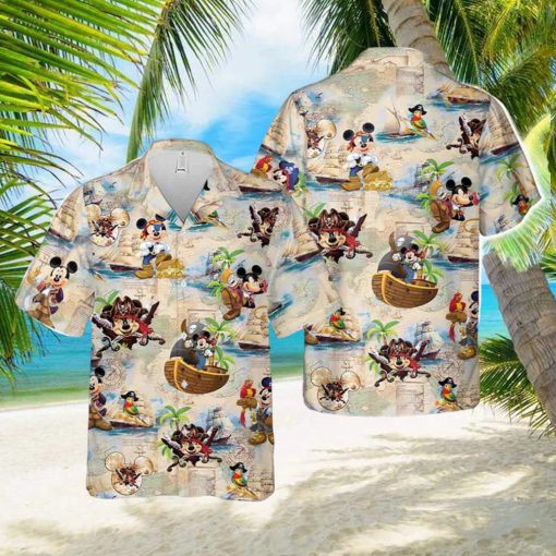 Mickey Mouse Pirate Hawaiian Shirt For Disney Fans