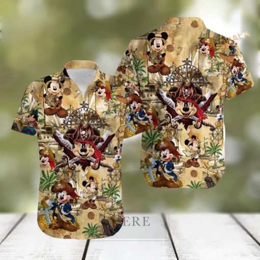 Mickey Mouse Pirate Hawaiian Shirt