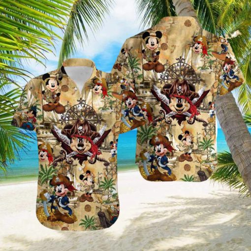 Mickey Mouse Pirate Hawaiian Shirt