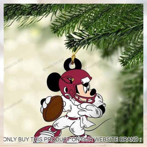 Mickey Mouse X Arizona Cardinals 2023 Chirstmas Ornament